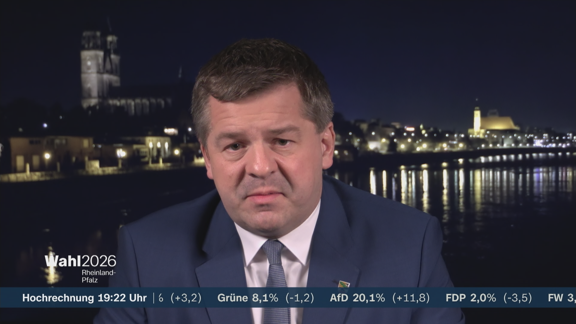 Sven Schulze von der CDU mit einer Reaktion zur Landtagswahl in Rheinland-Pfalz.