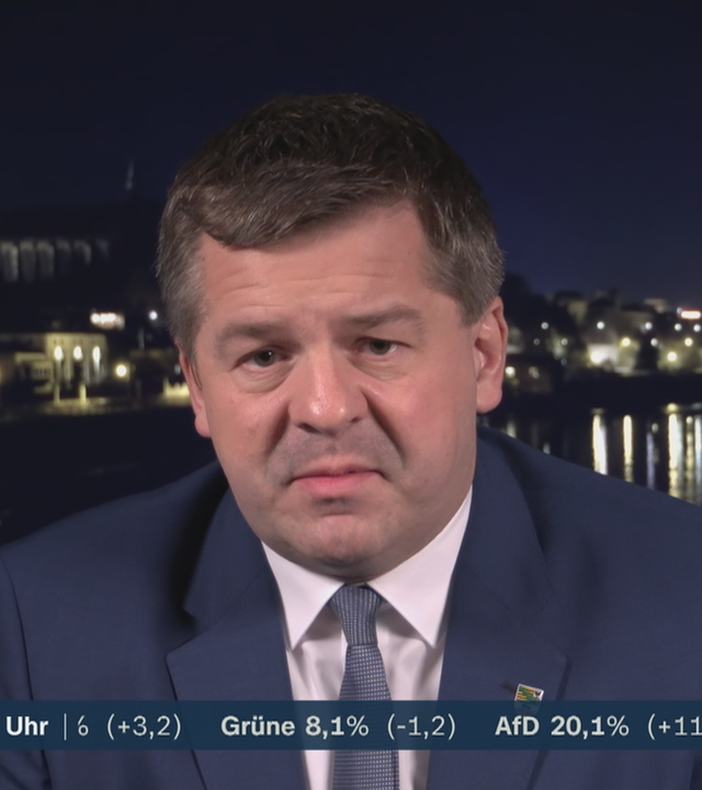 Sven Schulze von der CDU mit einer Reaktion zur Landtagswahl in Rheinland-Pfalz.