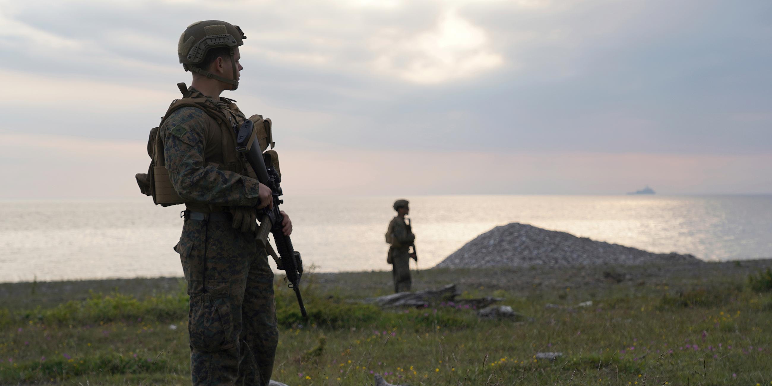 US-Soldaten bei Übung auf Gotland