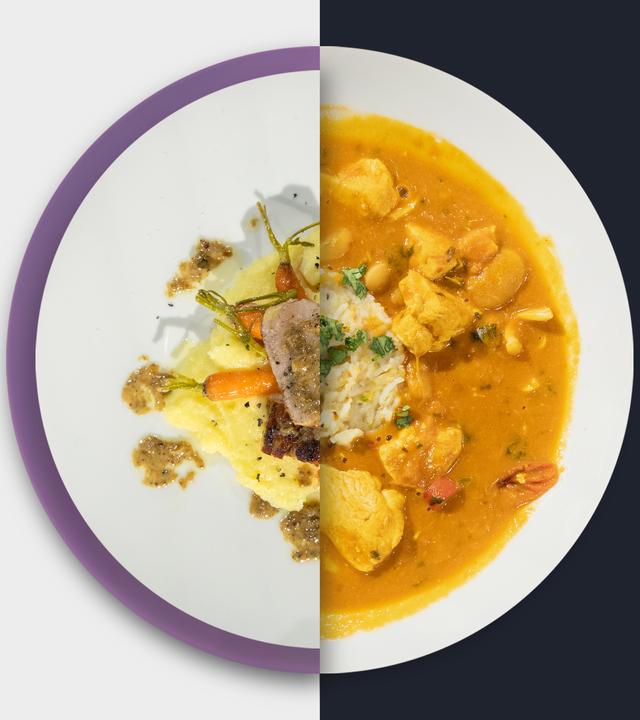 Schweinefilet vs. Hühnerfrikassee