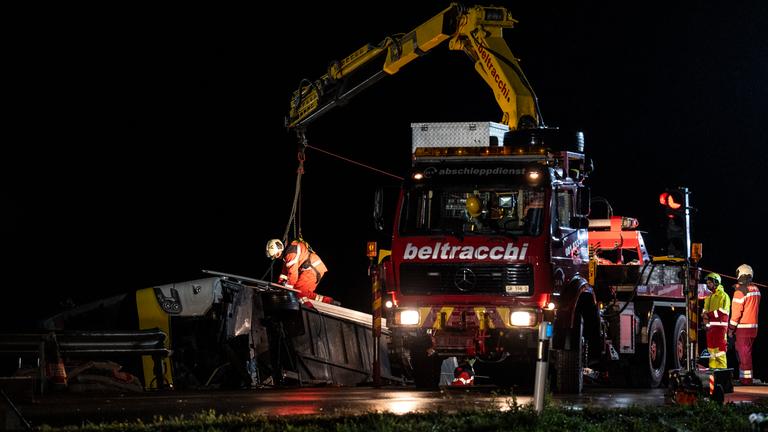 Emergency responders work at scene of deadly Dutch bus crash in Switzerland