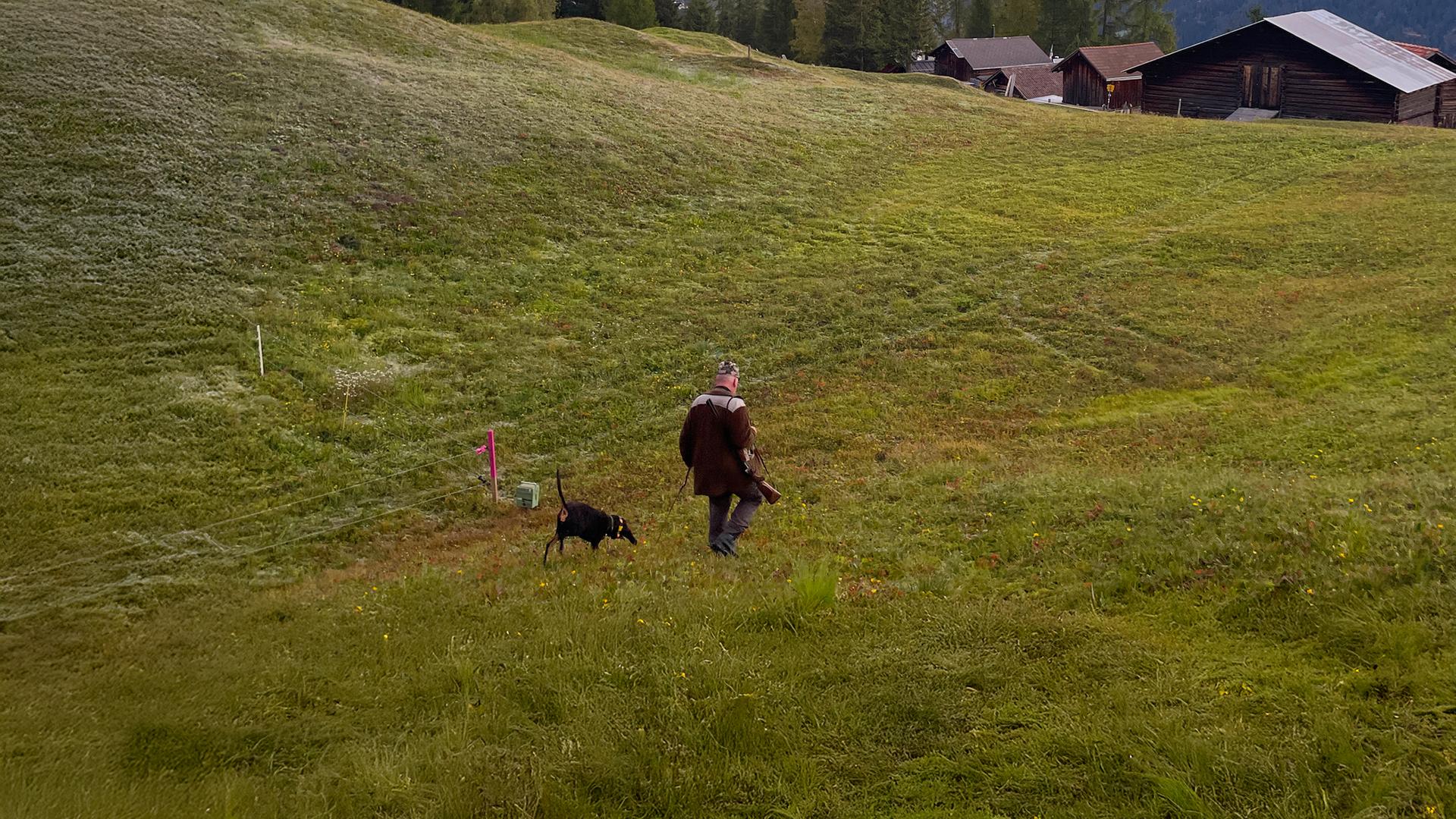 Laufhund Nacho mit Herrchen Pascal Buff