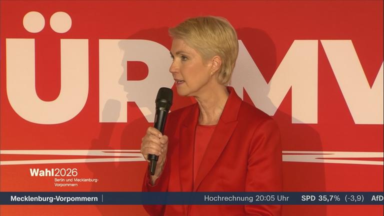 Ministerpräsidentin Manuela Schwesig (SPD) zur Landtagswahl in Mecklenburg-Vorpommern