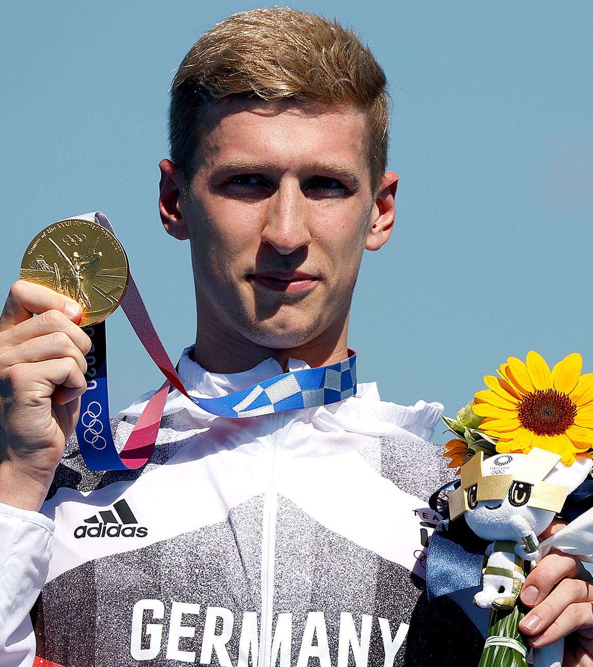 Florian Wellbrock aus Deutschland gewinnt Gold.