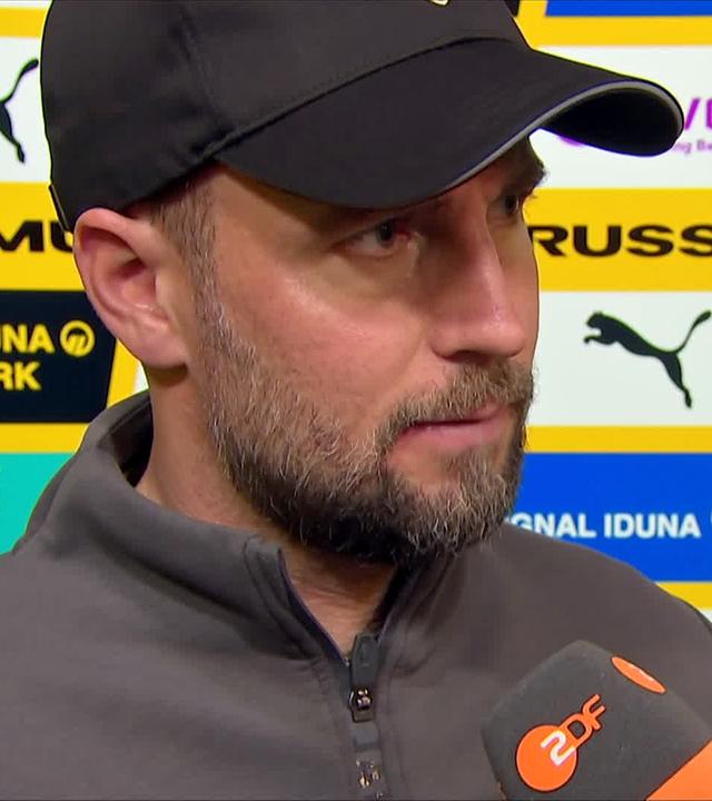 Sebastian Hoeneß, Trainer VfB Stuttgart, im Gespräch mit dem ZDF.