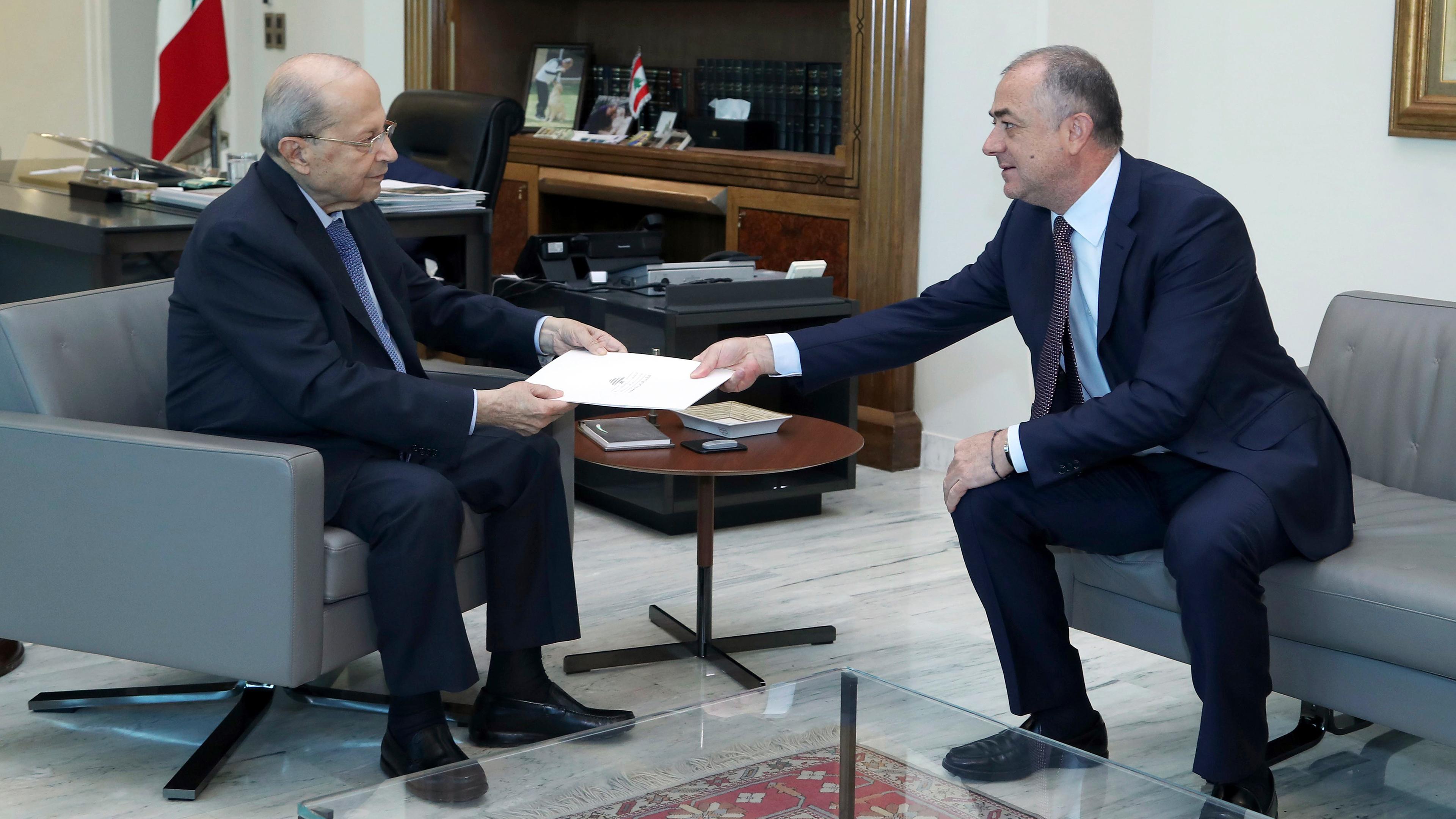 Michel Aoun und Elias Bou Saab