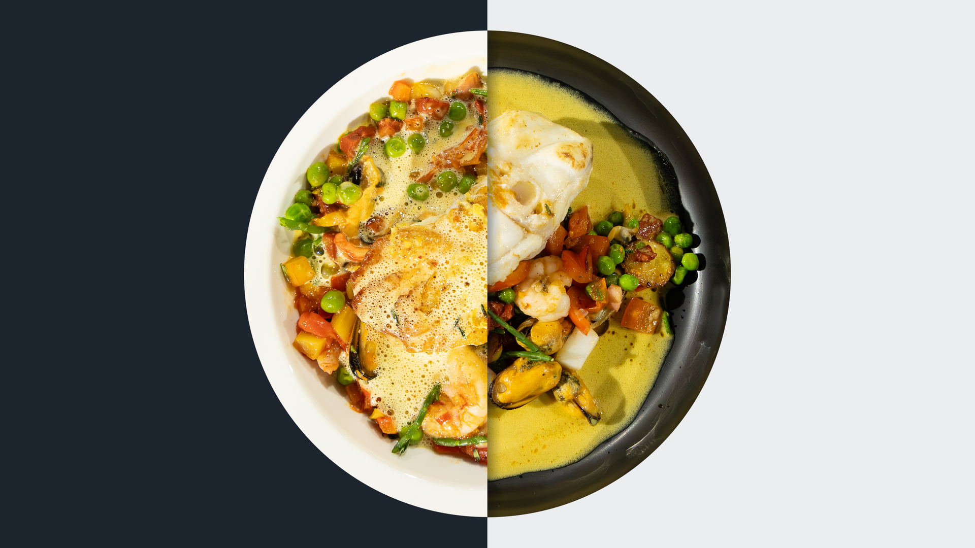 Seeteufel-Kotelett mit Gemüse