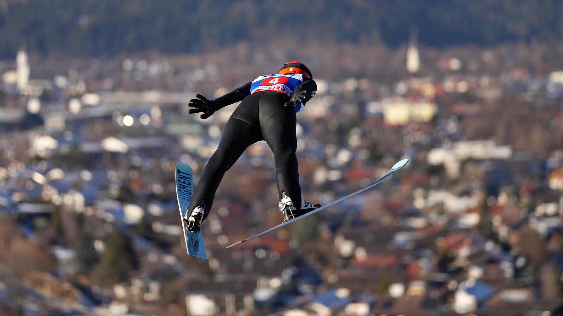 Skispringerin Selina Freitag bei der Two Nights Tour in Garmisch-Partenkirchen