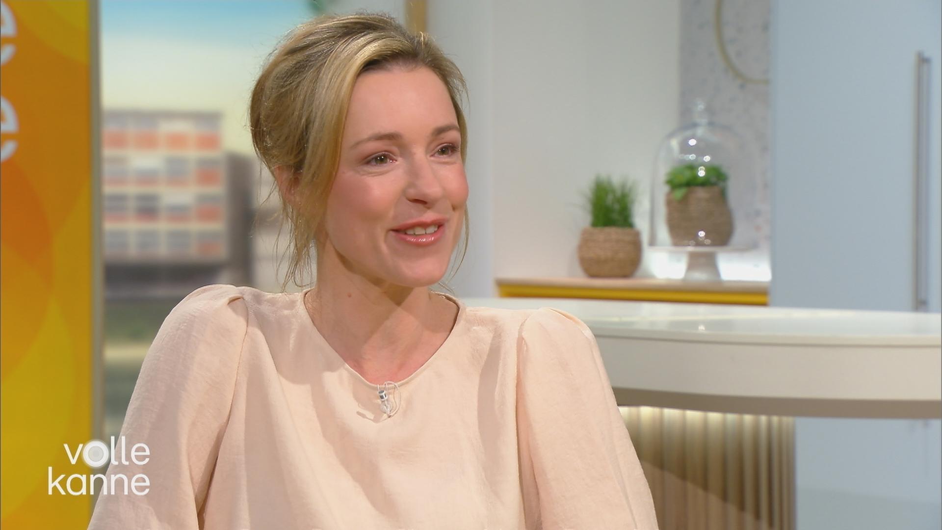 Friederike Linke am "Volle Kanne"-Frühstückstisch