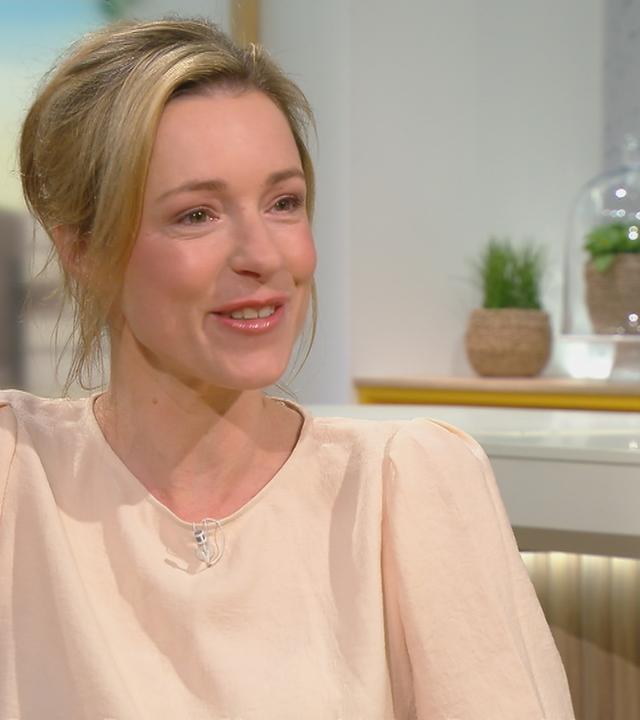 Friederike Linke am "Volle Kanne"-Frühstückstisch