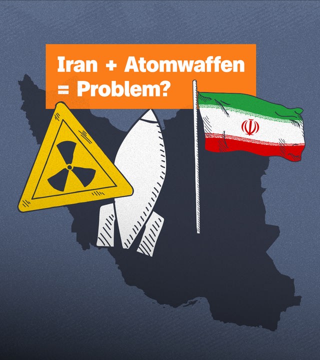 Eine grafische Darstellung zum Atomprogramm des Iran.