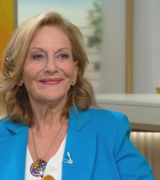 Gaby Hauptmann am "Volle Kanne"-Frühstückstisch