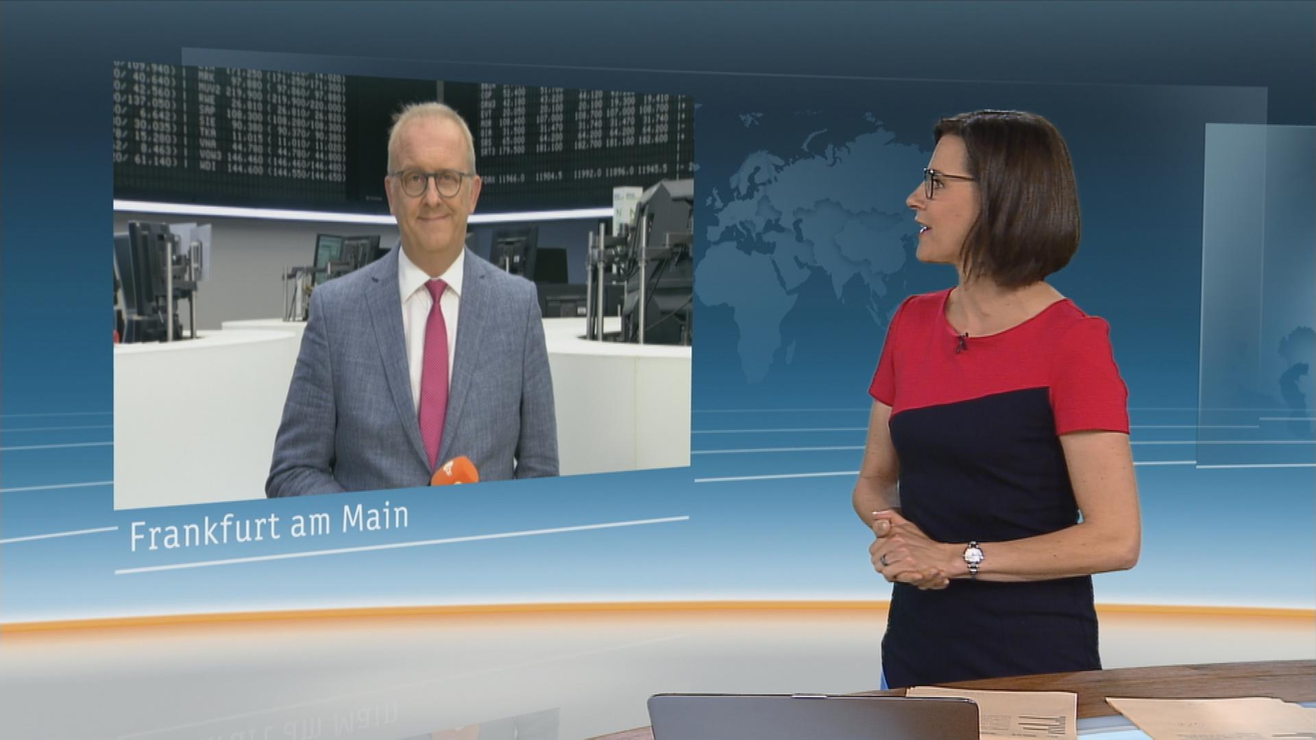 ZDF-Börsenexperte Frank Bethmann im Schaltgespräch
