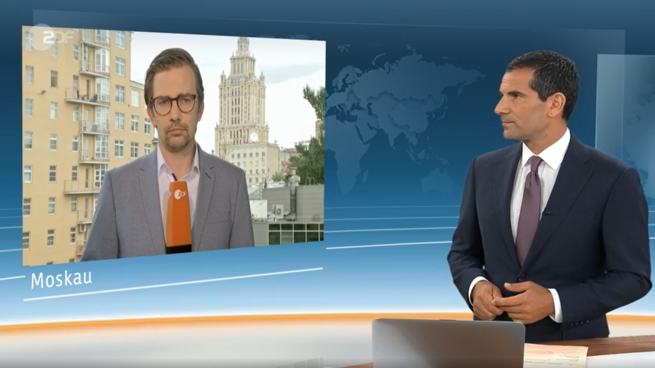 Schaltgespräch nach Moskau zu Christian Semm, wegen des Giftangriffs auf den Putin-Kritiker Alexej Nawalny. 20.08.2020.