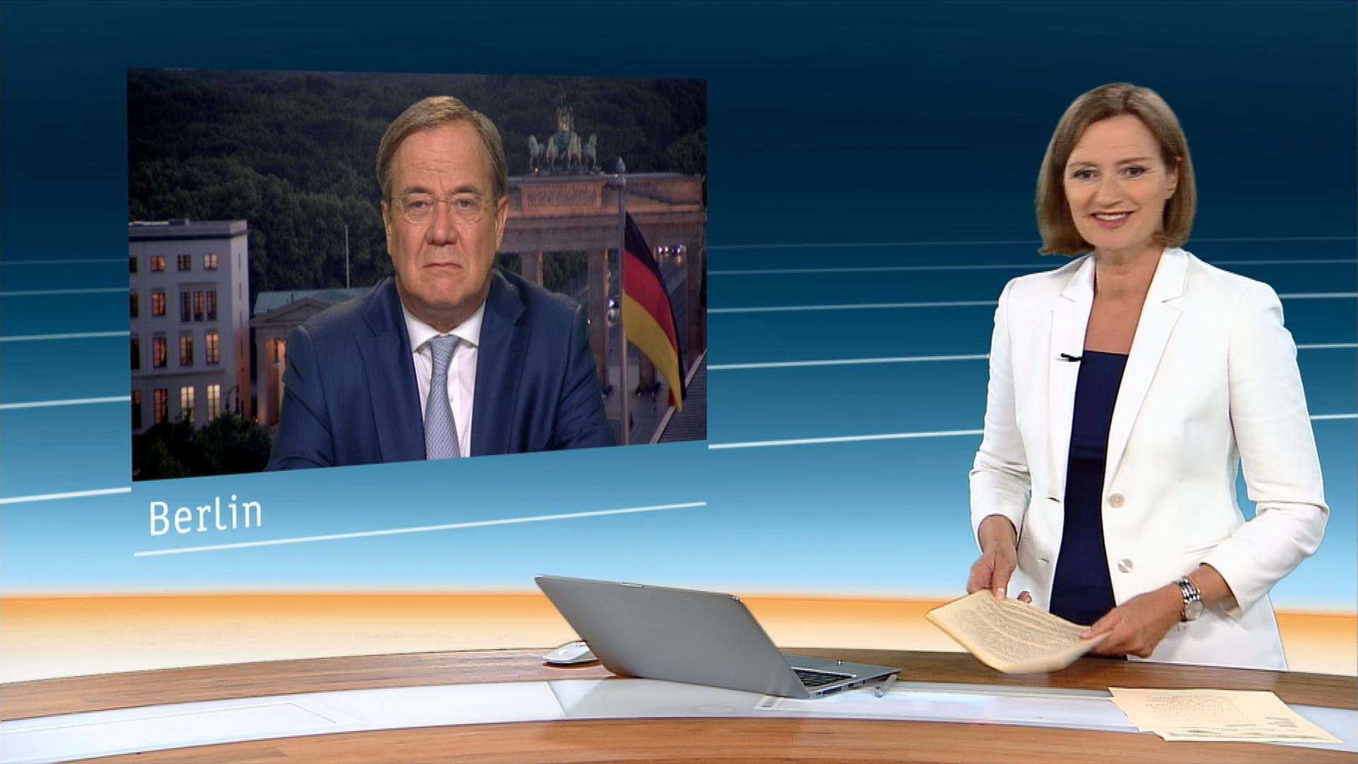 Schausten und Laschet sprechen über das Wahlprogramm der Union