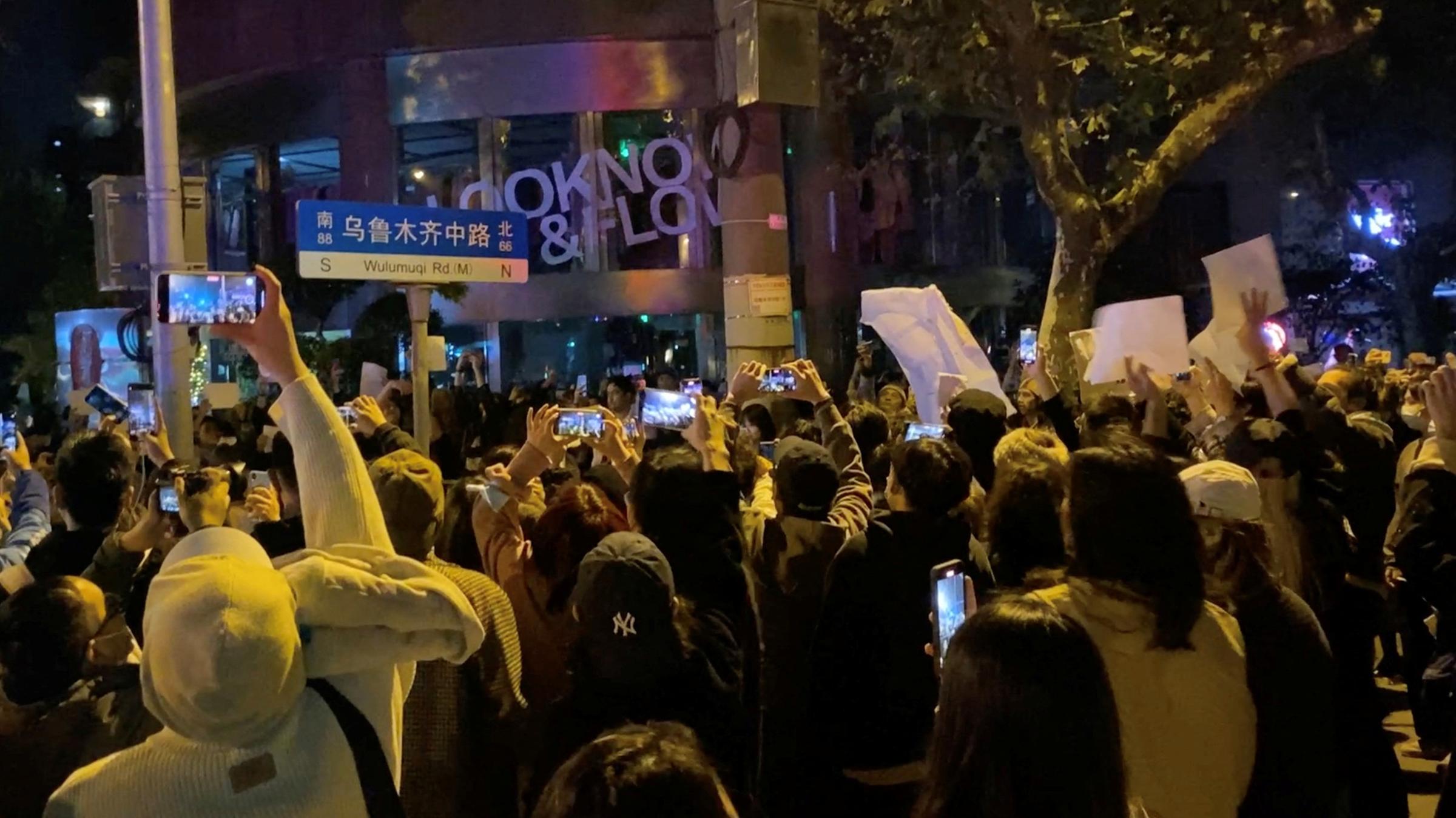 Proteste in Shanghai 
