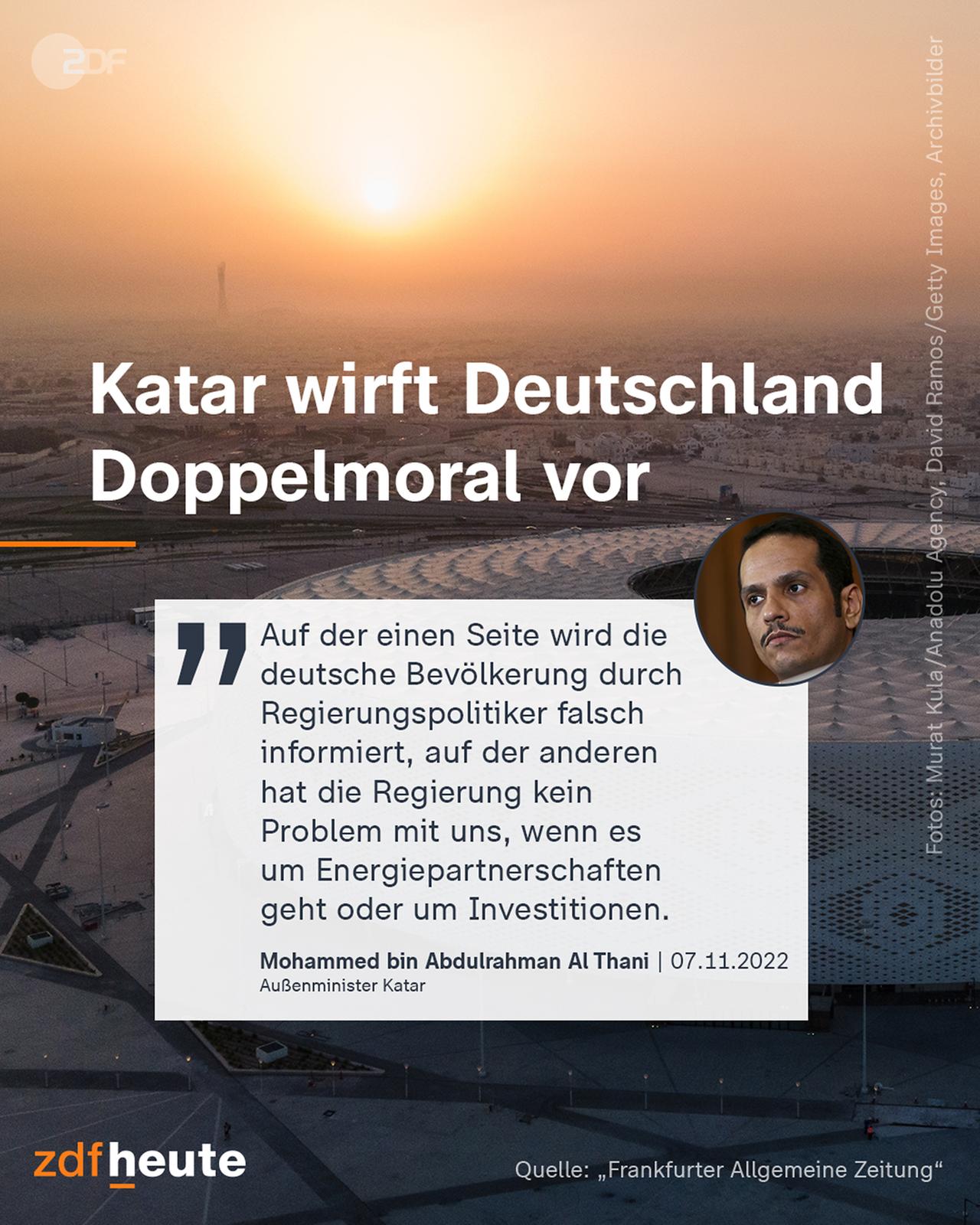 Katar wirft Deutschland Doppelmoral vor