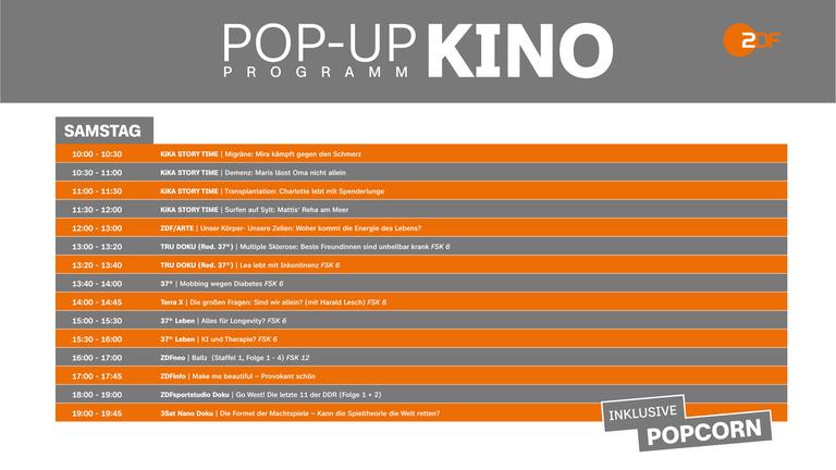ZDF-Kinoprogramm Pop-Up-Kino Silbersalz Festival 31.10.26