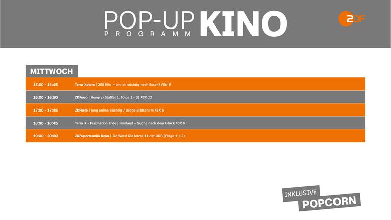 ZDF-Kinoprogramm Pop-Up-Kino Silbersalz Festival 2026 Mittwoch
