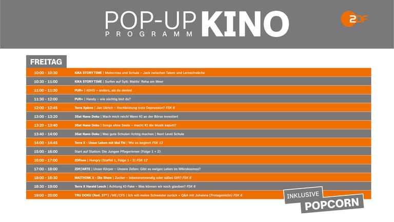 ZDF-Kinoprogramm Pop-Up-Kino Silbersalz-Festival 2026, Freitag, 30.10.26