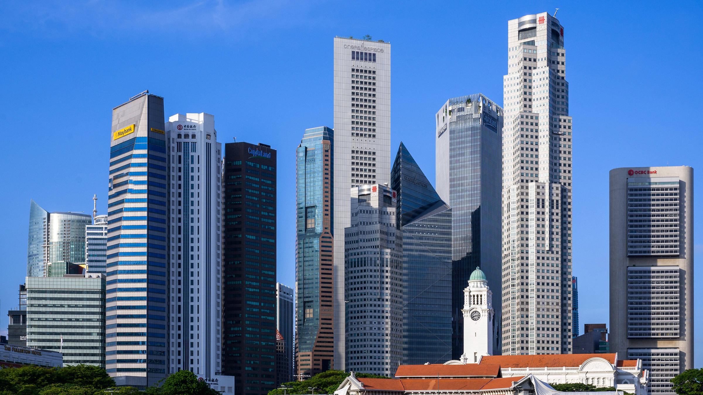 Finanz- und Wirtschaftsviertel von Singapur