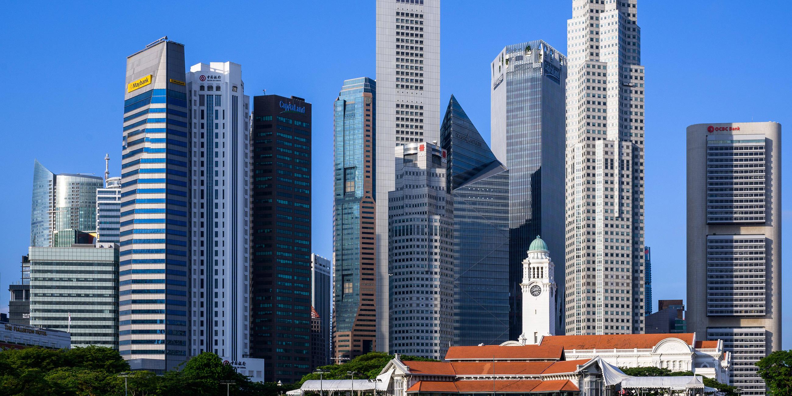Finanz- und Wirtschaftsviertel von Singapur