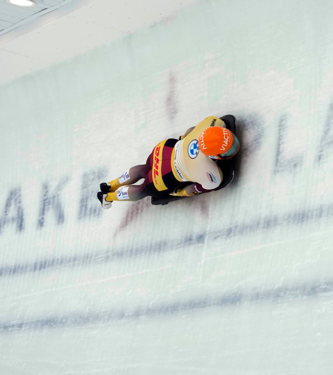 Skeleton-Fahrer Christopher Grotheer beim Weltcup in Lake Placid