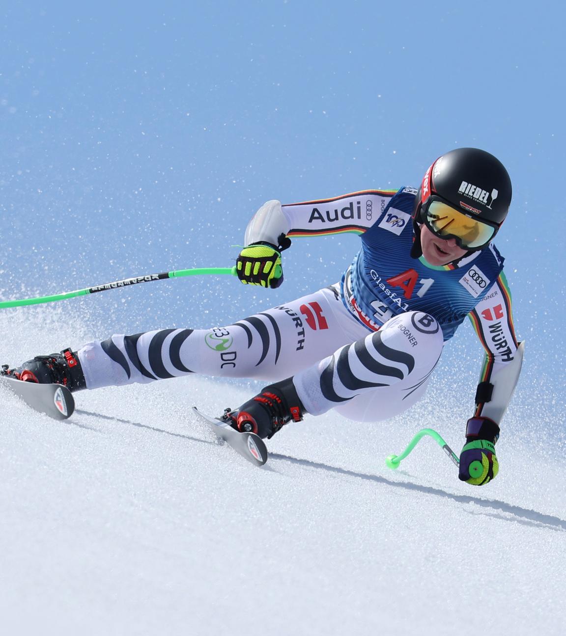 Skirennläuferin Kira Weidle beim Super-G-Weltcupfinale im österreichischen Saalbach