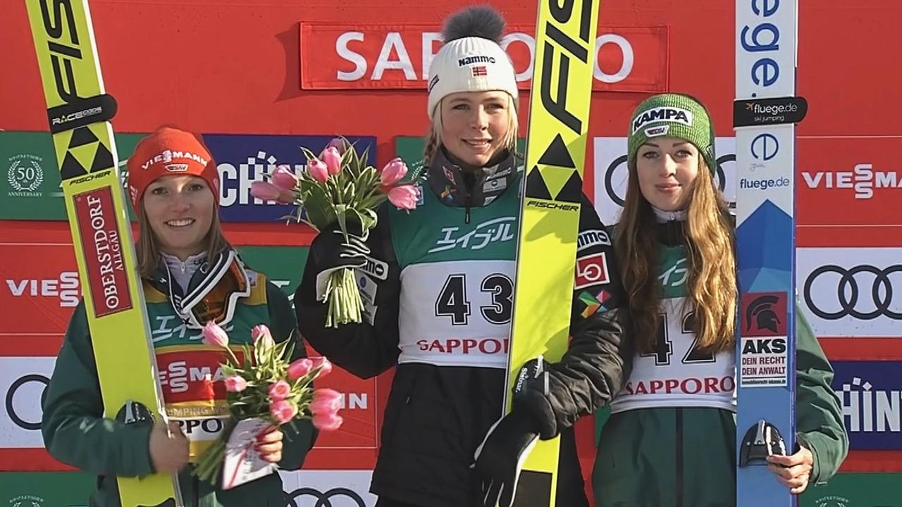 Frauen Skispringen Althaus Und Seyfarth Jubeln ZDFmediathek