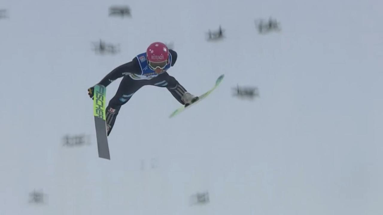 Skispringer Philipp Raimund beim Weltcupspringen in Oslo