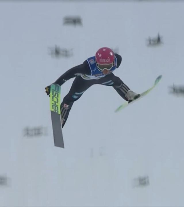 Skispringer Philipp Raimund beim Weltcupspringen in Oslo
