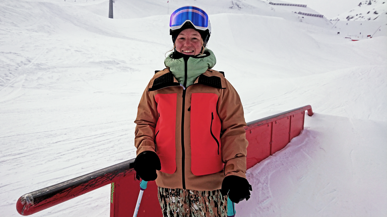 1, 2 oder 3: Vize-Juniorenweltmeisterin Muriel Mohr auf der Piste. 