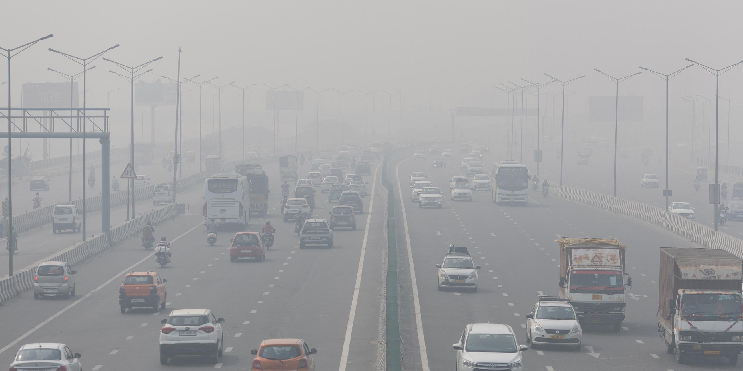 Smog in Neu Delhi 