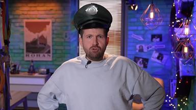 Screenshot Tim Timser aus dem Kika mit Polizeimütze zum Thema "Social Media Verbieten"