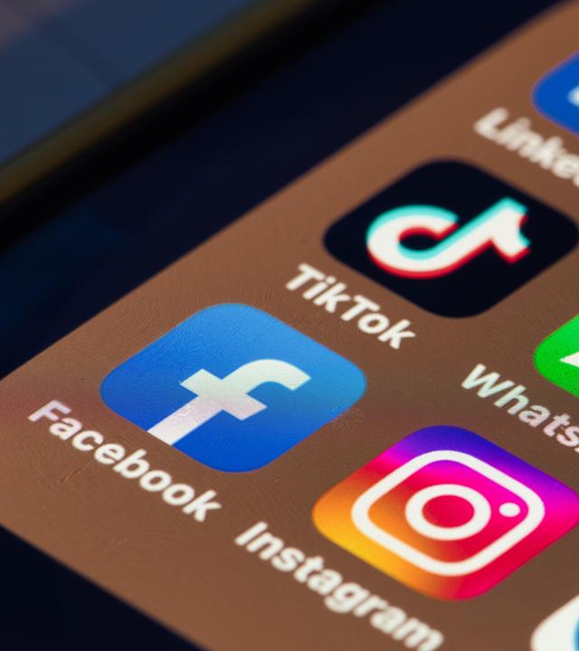 Soziale Netzwerk-Apps auf dem Smartphone
