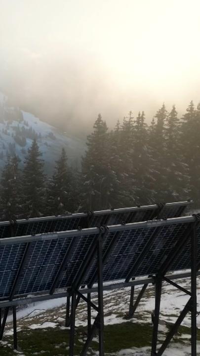 Eine Solaranlage im Kanton Bern