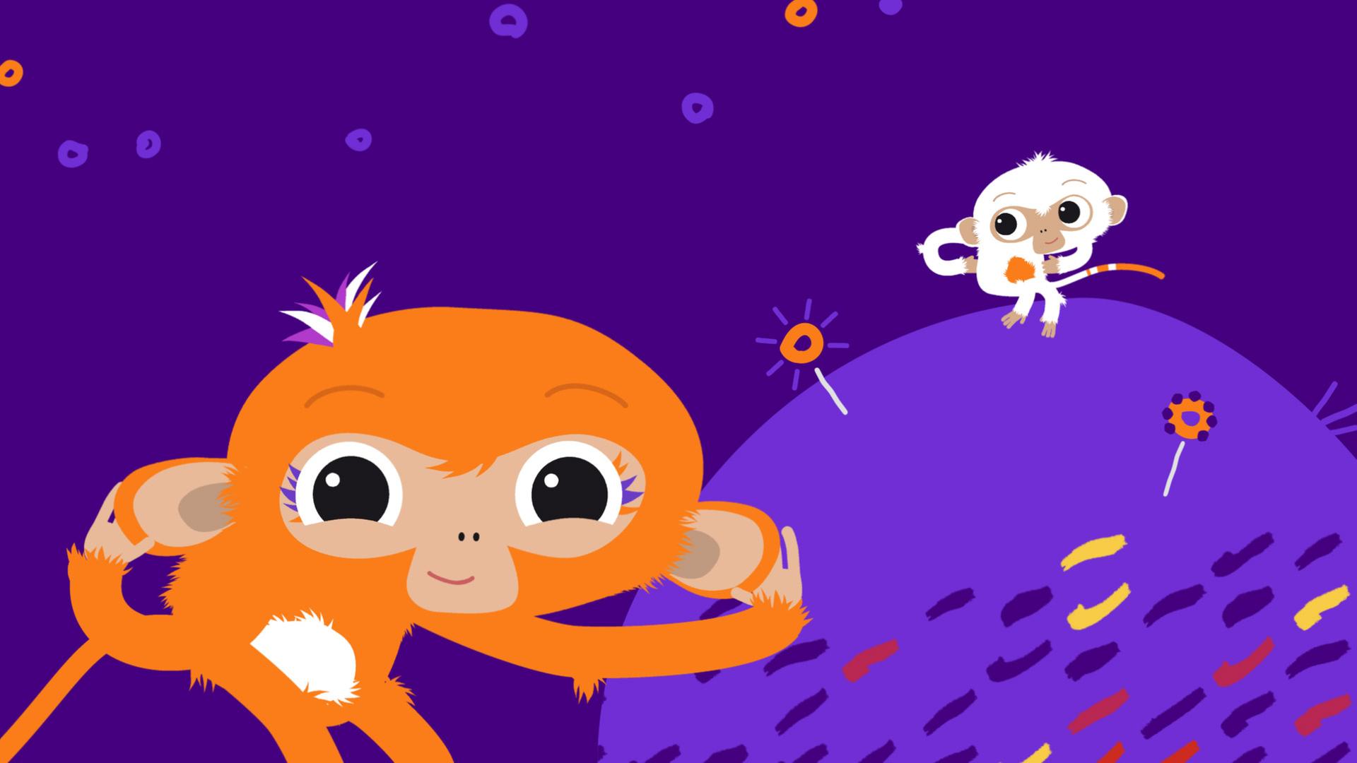 Mo und Mila spielen und tanzen