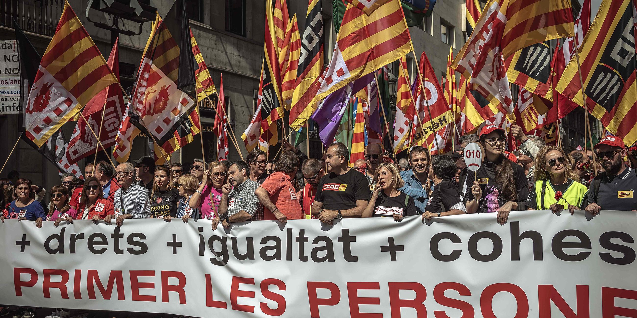 1. Mai-Demos: Spanien