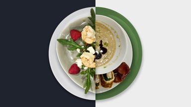 Die Küchenschlacht - Grüner Spargel-erdbeer-salat Vs. Sellerie-cremesuppe