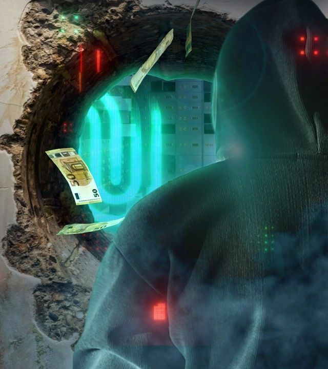 Kurz nach Weihnachten: Sechs bis sieben Männer verschaffen sich Zugang zu einer Sparkassen-Filiale in Gelsenkirchen, knacken mehr als 3000 Schließfächer und flüchten unerkannt.