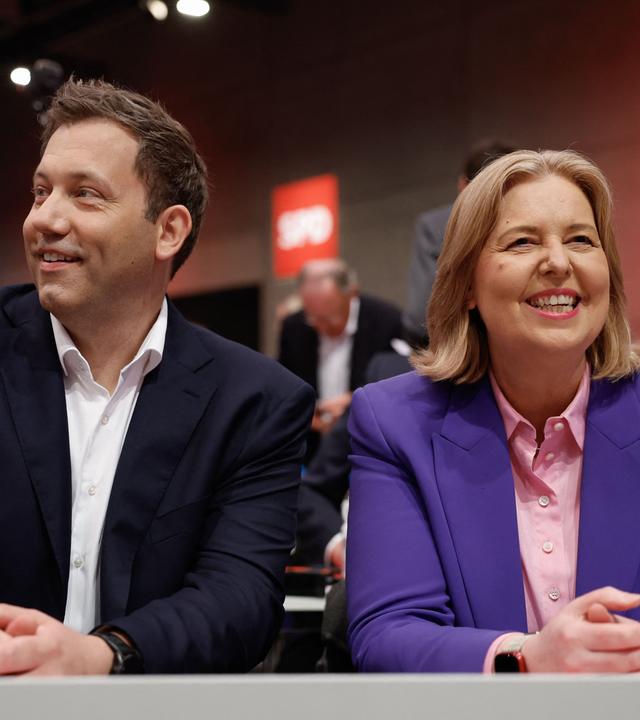 Lars Klingbeil (SPD) und Bärbel Bas (SPD)