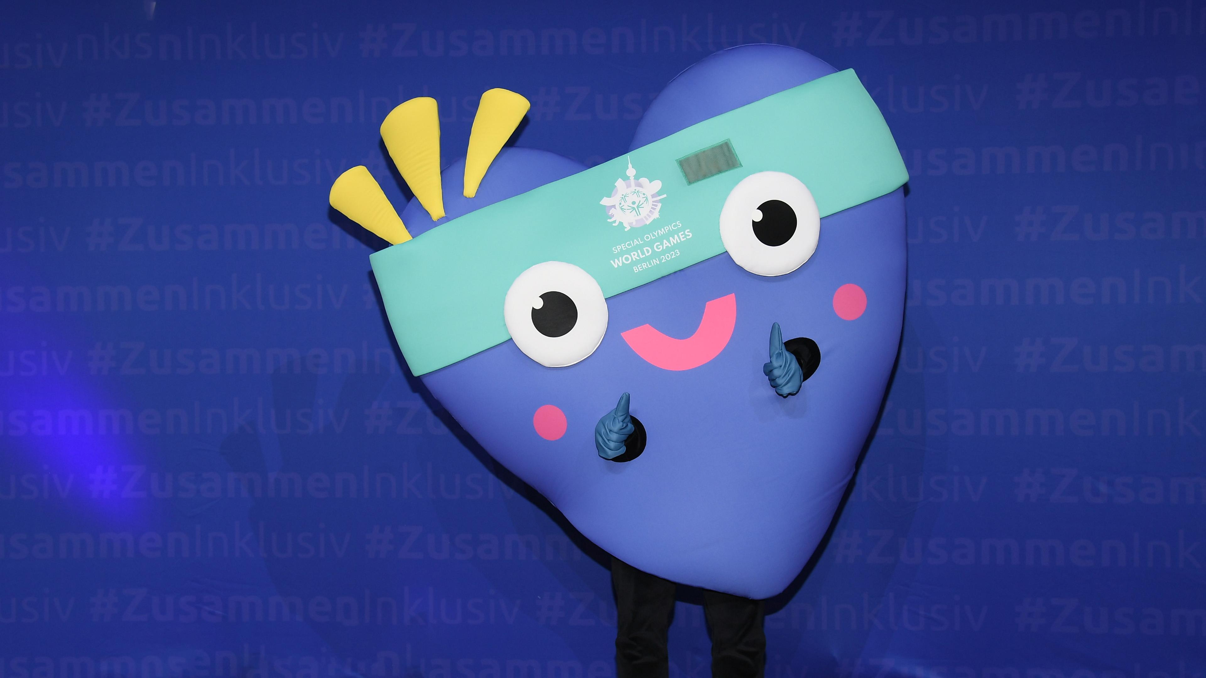 Ein Herz: Maskottchen der Special Olympics - Worldgames Berlin 2023