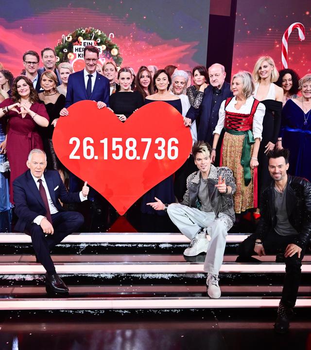 Spendenergebnis bei "Ein Herz für Kinder"