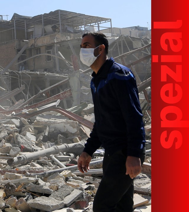 Schwere Schäden rund um den Ferdowsi-Platz in Teheran