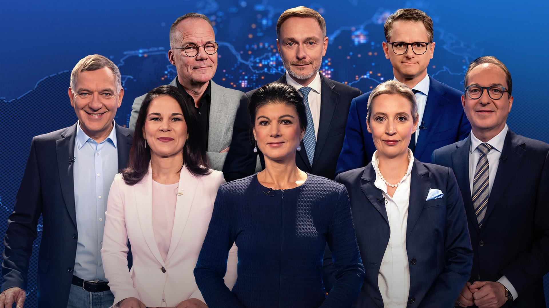 Die Spitzenkandidaten der Parteien