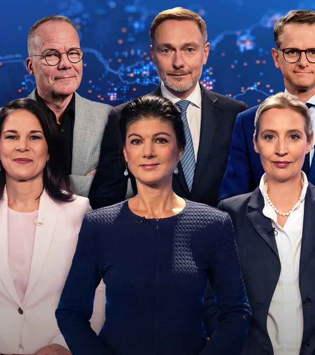 Die Spitzenkandidaten der Parteien