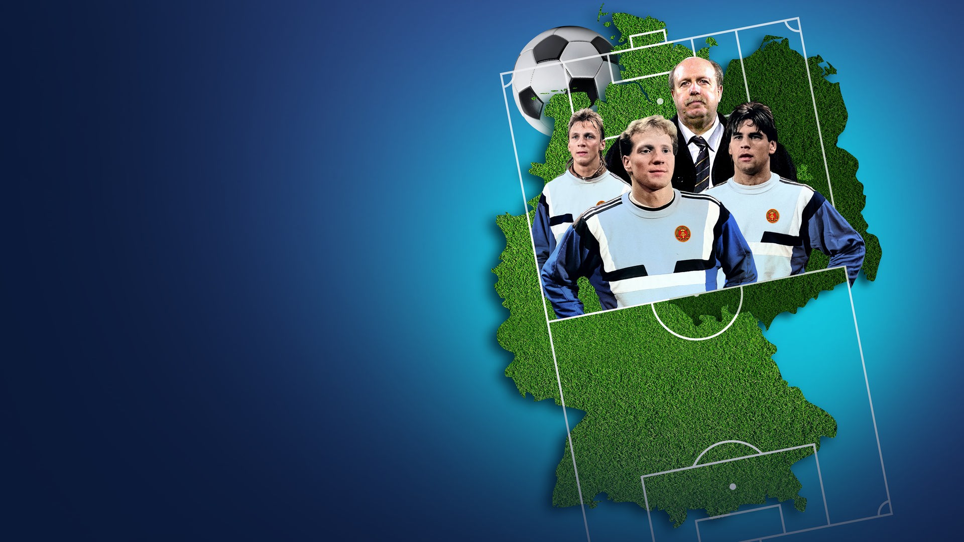 Rainer Calmund, Matthias Sammer, Ulf Kirsten, Andreas Thom & Co in einer Collage mit fliegenden Geldscheinen