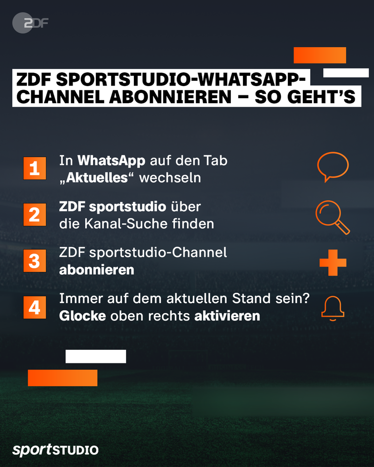 ZDF Sportstudio ist jetzt auf WhatsApp