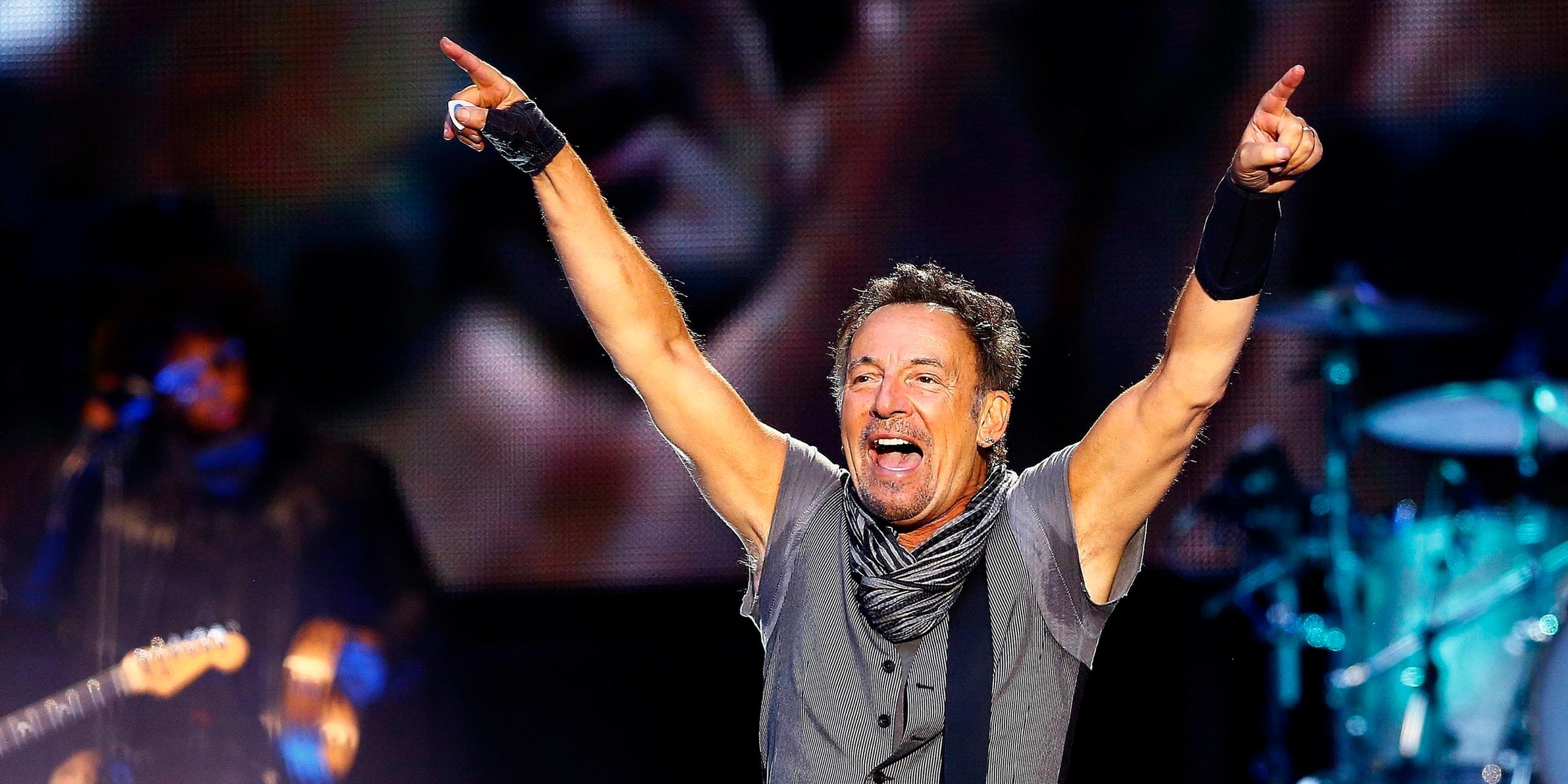 Bruce Springsteen während eines Konzerts in Madrid 2016