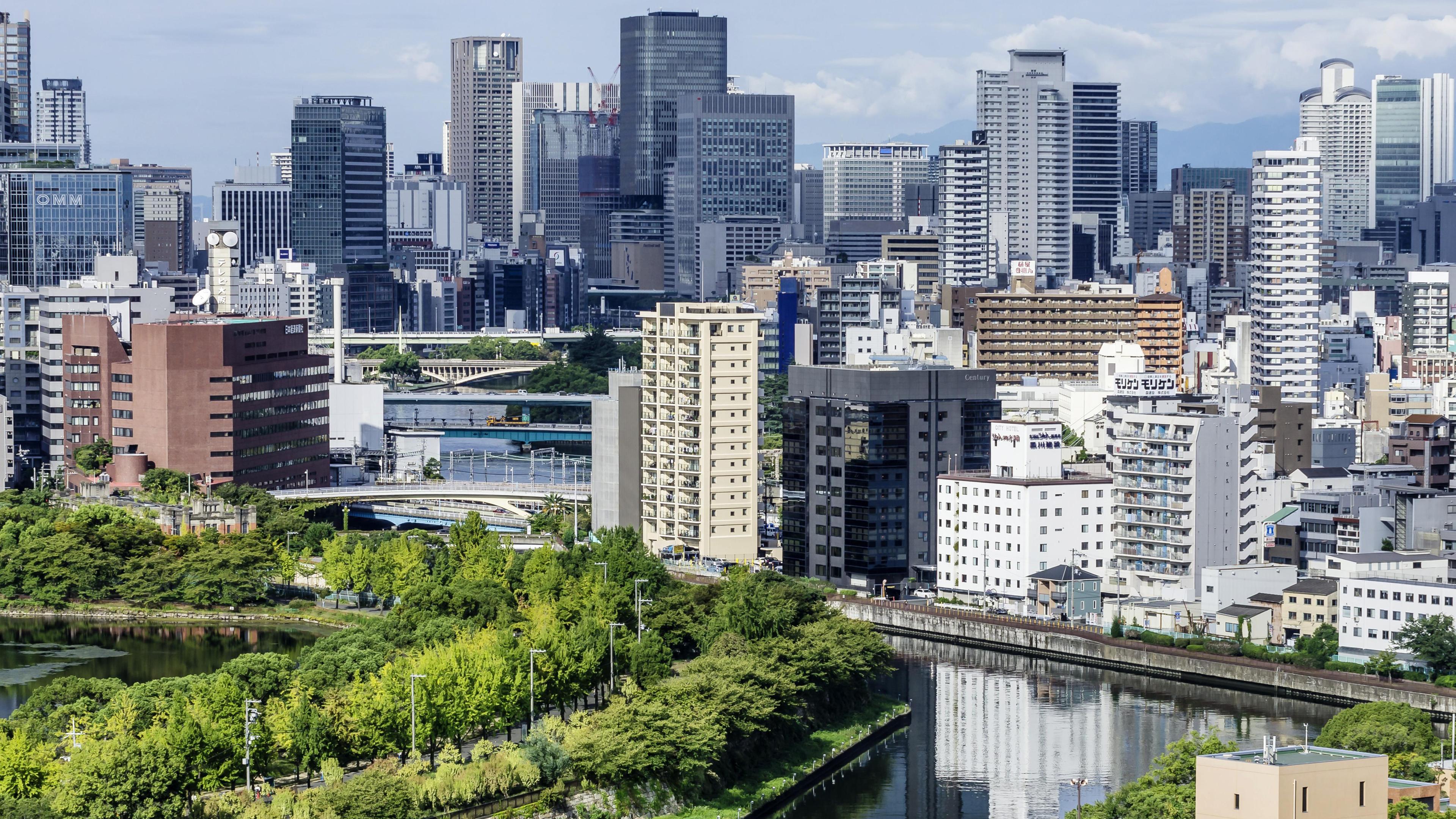 Stadtansicht von Osaka